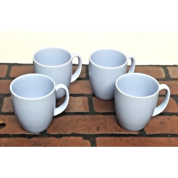 Corning Corelle Mugs 4 Coordinates Light Blue Stoneware 12 oz Coffee Cups EUC - Picture 3 of 9